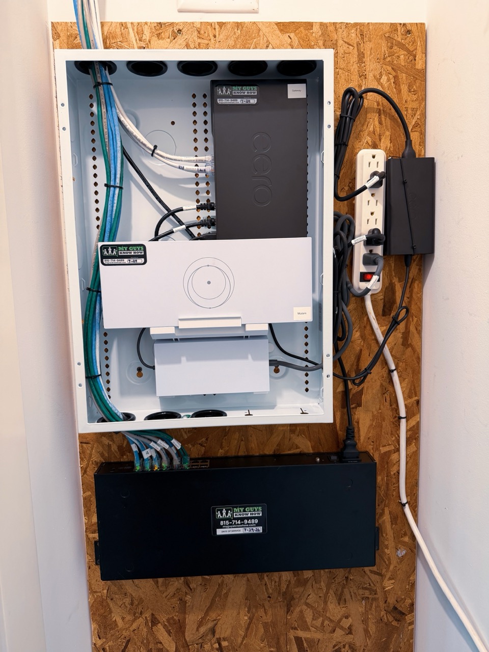 after equipment rack Large Smart home system upgrade