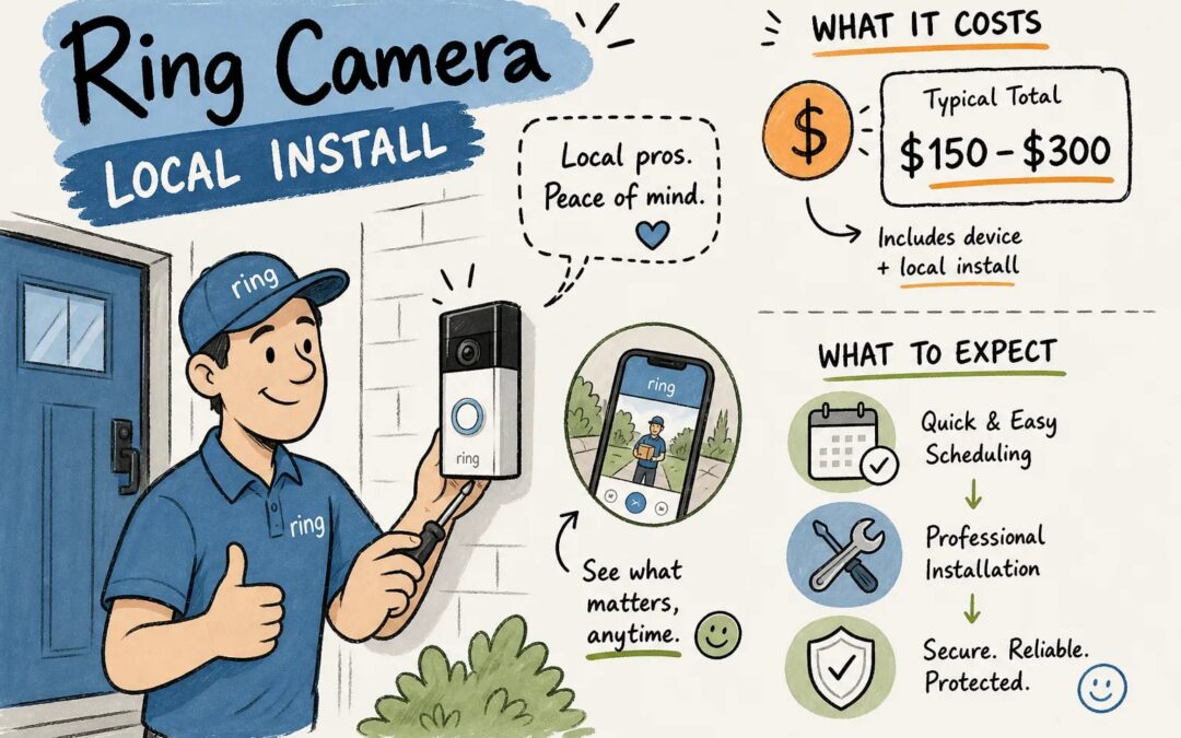 Local Ring camera install: what it costs and what to expect